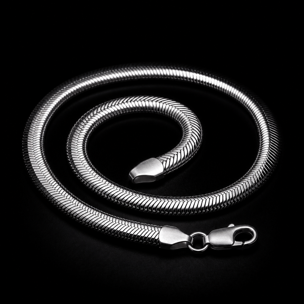 VIPERA Flexible Snake Bracelet — Silver Alloy — 01-hero